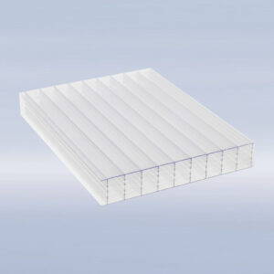 Transparente Stegplatte aus Polycarbonat
